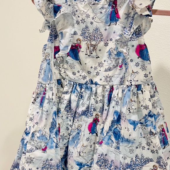 Janie & Jack Disney Frozen Toile Dress 2t - Picture 7 of 9